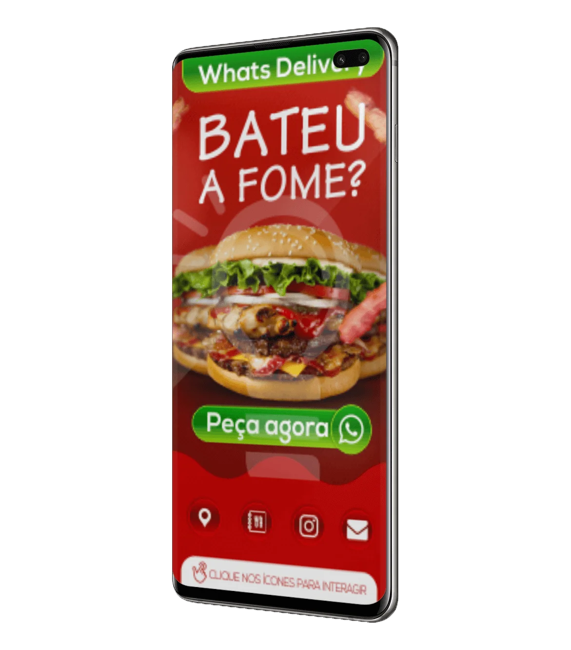 Cartão Digital - Hamburguer